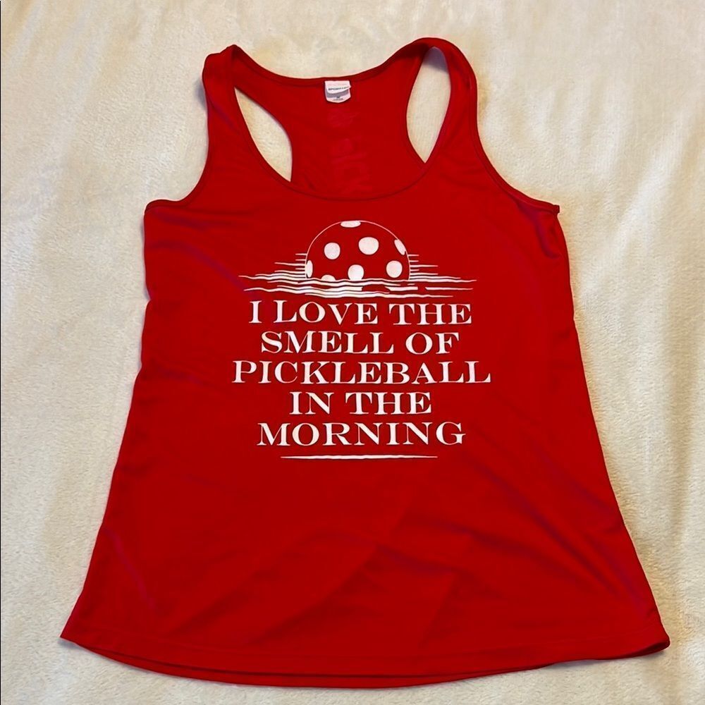 Sport-Tex Red Women's Pickleball Tank Top - Size Medium
